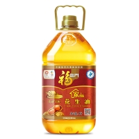 福临门食用油压榨一级传承土榨花生油5L